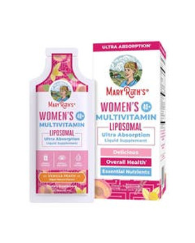 MaryRuths Vanilla Peach Women's Multivitamin Liposomal Pouches 14 count MaryRuths Vanilla Peach Women's Multivitamin Liposomal Pouches 14 count
