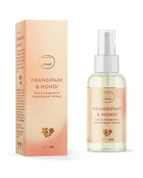 Honestly pHresh Frangipani and Monoi Pre + Probiotic Deodorant Spray 2 oz Honestly pHresh Frangipani and Monoi Pre + Probiotic Deodorant Spray 2 oz