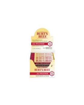 Burt's Bees All Weather Lip Balm SPF 15 Display 12 (0.15 oz.) tubes Burt's Bees All Weather Lip Balm SPF 15 Display 12 (0.15 oz.) tubes