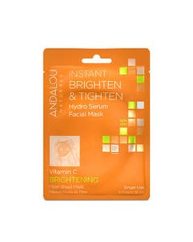 Andalou Naturals Instant Brighten & Tighten Hydro Serum Facial Sheet Mask 0.6 fl. oz. Andalou Naturals Instant Brighten & Tighten Hydro Serum Facial Sheet Mask 0.6 fl. oz.