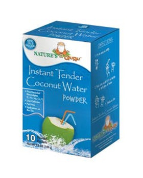 Nature's Guru Instant Tender Coconut Water Powder 10 count Nature's Guru Instant Tender Coconut Water Powder 10 count