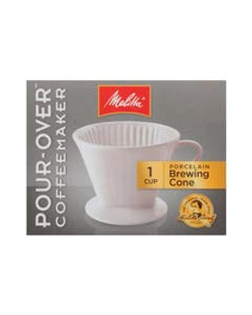 Melitta 1-Cup Porcelain Pour-Over Coffeemaker