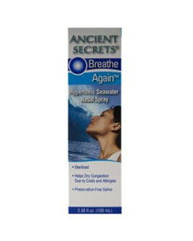 Ancient Secrets Hypertonic Seawater Nasal Spray 3.38 fl. oz. Ancient Secrets Hypertonic Seawater Nasal Spray 3.38 fl. oz.