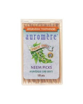 Auromere Ayurvedic Neem Picks 100 count Auromere Ayurvedic Neem Picks 100 count