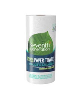 Seventh Generation 100% Recycled White Paper Towels 1 count Seventh Generation 100% Recycled White Paper Towels 1 count