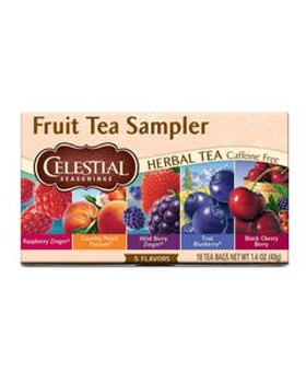 Celestial Seasonings Fruit Herb Tea Sampler 18 tea bags Celestial Seasonings Fruit Herb Tea Sampler 18 tea bags