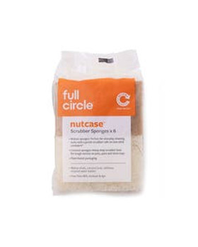 Full Circle Nutcase Mixed Scrubber Sponges 6 count Full Circle Nutcase Mixed Scrubber Sponges 6 count