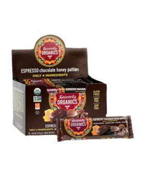 Heavenly Organics Organic Chocolate Espresso Honey Patties Display 16 (1.16 oz.) packs Heavenly Organics Organic Chocolate Espresso Honey Patties Display 16 (1.16 oz.) packs