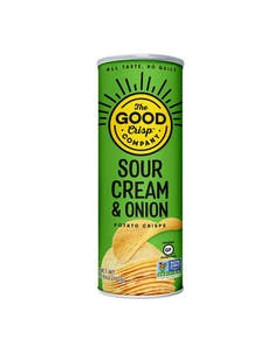 The Good Crisp Company Sour Cream & Onion Potato Crisps 5.6 oz. The Good Crisp Company Sour Cream & Onion Potato Crisps 5.6 oz.