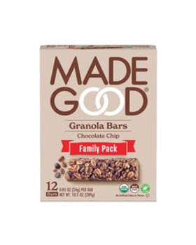 MadeGood Chocolate Chip Granola Bars Family Pack 12 count MadeGood Chocolate Chip Granola Bars Family Pack 12 count
