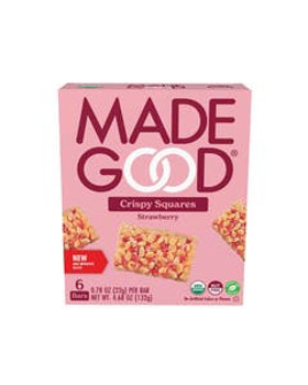 MadeGood Strawberry Crispy Squares 6 count MadeGood Strawberry Crispy Squares 6 count