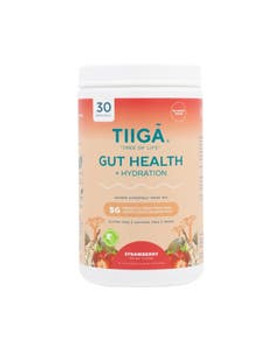 Tiiga Strawberry Gut Health + Hydration 12.7 oz. canister (30 servings) Tiiga Strawberry Gut Health + Hydration 12.7 oz. canister (30 servings)