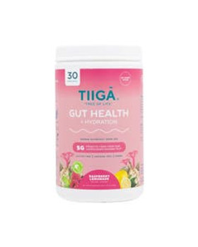 Tiiga Raspberry Lemonade Gut Health + Hydration 12.7 oz. canister (30 servings) Tiiga Raspberry Lemonade Gut Health + Hydration 12.7 oz. canister (30 servings)