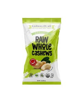 Karmalize.Me Raw Whole Cashews 1 oz. Karmalize.Me Raw Whole Cashews 1 oz.