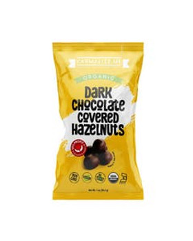 Karmalize.Me Vegan Dark Chocolate Covered Hazelnuts 1 oz. Karmalize.Me Vegan Dark Chocolate Covered Hazelnuts 1 oz.
