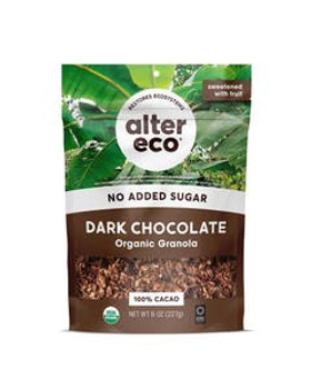 Alter Eco Organic Dark Chocolate Granola 8 oz. Alter Eco Organic Dark Chocolate Granola 8 oz.