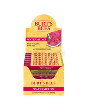 Burt's Bees Watermelon Lip Balm Display 12 (0.15 oz.) tubes Burt's Bees Watermelon Lip Balm Display 12 (0.15 oz.) tubes
