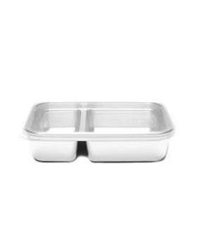 U-Konserve Divided Rectangle Stainless Steel Container 28 oz.