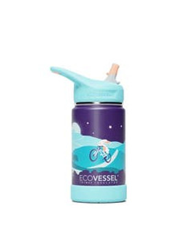 EcoVessel Kids Bunnyhop The Frost Stainless Steel Water Bottle 12 oz.
