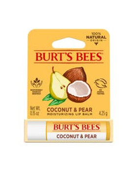 Burt's Bees Coconut & Pear 0.15 oz. blister box Burt's Bees Coconut & Pear 0.15 oz. blister box