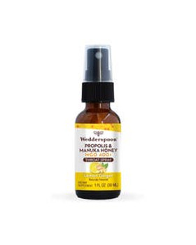 Wedderspoon Lemon & Ginger Propolis & Manuka Honey Throat Spray 1 fl. oz. Wedderspoon Lemon & Ginger Propolis & Manuka Honey Throat Spray 1 fl. oz.
