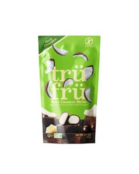 Tru Fru Hyper-Dried Coconut Melts in White & Dark Chocolate 2.10 oz. Tru Fru Hyper-Dried Coconut Melts in White & Dark Chocolate 2.10 oz.