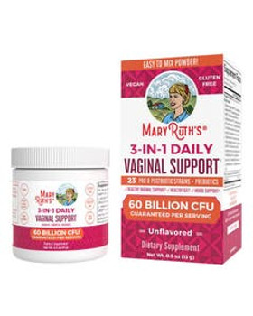 Mary Ruth's Unflavored 3-in-1 Daily Vaginal Support Powder 0.5 oz. Mary Ruth's Unflavored 3-in-1 Daily Vaginal Support Powder 0.5 oz.