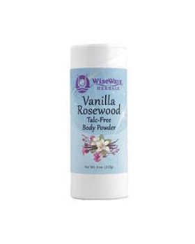 Wiseways Herbals Vanilla Rosewood Body Powder 4 oz. Wiseways Herbals Vanilla Rosewood Body Powder 4 oz.