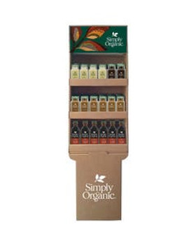 Simply Organic Holiday Baking Bottled Shipper 54 ct. Simply Organic Holiday Baking Bottled Shipper 54 ct.