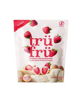 Tru Fru Hyper-Dried Strawberries in Creme 4.2 oz. Tru Fru Hyper-Dried Strawberries in Creme 4.2 oz.