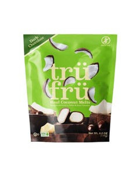 Tru Fru Hyper-Dried Coconut Melts in White & Dark Chocolate 4.2 oz. Tru Fru Hyper-Dried Coconut Melts in White & Dark Chocolate 4.2 oz.