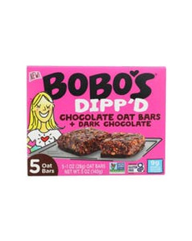 Bobo's Chocolate with Dark Chocolate Dipp'd Bars 5 count Bobo's Chocolate with Dark Chocolate Dipp'd Bars 5 count