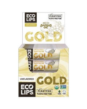 Eco Lips Plant Pod Gold Lip Balm Display 24 (0.15 oz.) tubes Eco Lips Plant Pod Gold Lip Balm Display 24 (0.15 oz.) tubes