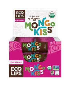 Eco Lips Mongo Kiss Pomegranate Lip Balm Display 15 (0.25 oz.) tubes Eco Lips Mongo Kiss Pomegranate Lip Balm Display 15 (0.25 oz.) tubes