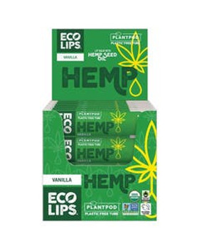 Eco Lips Plant Pod Hemp Vanilla Lip Balm Display 24 (0.15 oz.) tubes Eco Lips Plant Pod Hemp Vanilla Lip Balm Display 24 (0.15 oz.) tubes