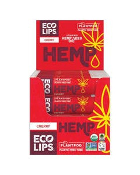 Eco Lips Plant Pod Hemp Cherry Lip Balm Display 24 (0.15 oz.) tubes Eco Lips Plant Pod Hemp Cherry Lip Balm Display 24 (0.15 oz.) tubes