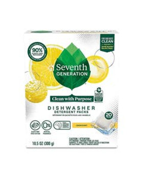 Seventh Generation Lemon Dishwasher Detergent Packs 20 count Seventh Generation Lemon Dishwasher Detergent Packs 20 count