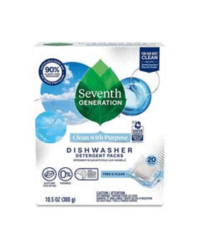 Seventh Generation Free & Clear Dishwasher Detergent Packs 20 count Seventh Generation Free & Clear Dishwasher Detergent Packs 20 count