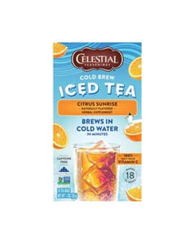 Celestial Seasonings Cold Brew Citrus Sunrise Tea 18 tea bags Celestial Seasonings Cold Brew Citrus Sunrise Tea 18 tea bags