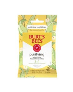 Burt's Bees Purifying 2-in-1 Facial Towelettes with White Tea Extract 10 count Burt's Bees Purifying 2-in-1 Facial Towelettes with White Tea Extract 10 count
