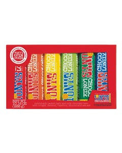 Tony's Chocolonely Chocolate Bar Rainbow Tasting Pack 10.16 oz.