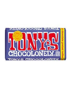 Tony's Chocolonely 42% Dark Milk Chocolate with Pretzel & Toffee 6.35 oz.