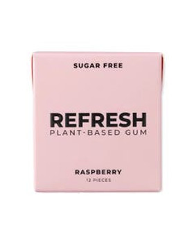 Refresh Raspberry Plant-Based Gum 12 pieces
