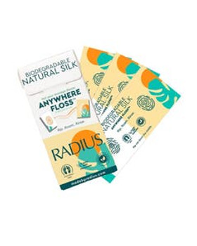 Radius Natural Biodegradable Silk Anywhere Floss 20 single-use flosses Radius Natural Biodegradable Silk Anywhere Floss 20 single-use flosses