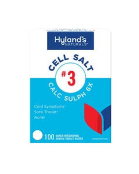 Hyland's Naturals Cell Salt #3 Calc Sulph 6X Tablets 100 count Hyland's Naturals Cell Salt #3 Calc Sulph 6X Tablets 100 count
