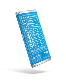 Dr. Bronner's Roasted Whole Hazelnuts Dark Chocolate Bar 3 oz. Dr. Bronner's Roasted Whole Hazelnuts Dark Chocolate Bar 3 oz.