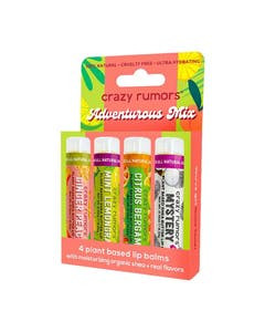 Crazy Rumors Adventurous Mix Lip Balms 4 pack