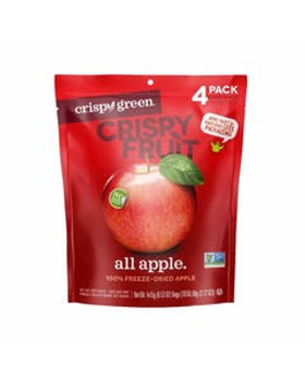 Crispy Green Apple Freeze-Dried Fruit Pack 4 (0.53 oz.) pouches