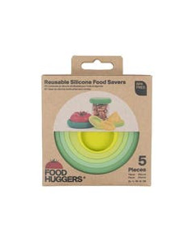 Food Huggers Sage Green Set of 5 Huggers Food Huggers Sage Green Set of 5 Huggers