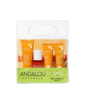 Andalou Naturals Brightening On the Go Essentials Routine Andalou Naturals Brightening On the Go Essentials Routine